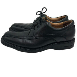 Steve Madden Men's Black Leather Oxford Shoes Square Toe P-Tango Size 9.5